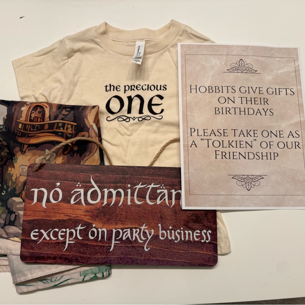 One Birthday to Rule Them All Party Stuff